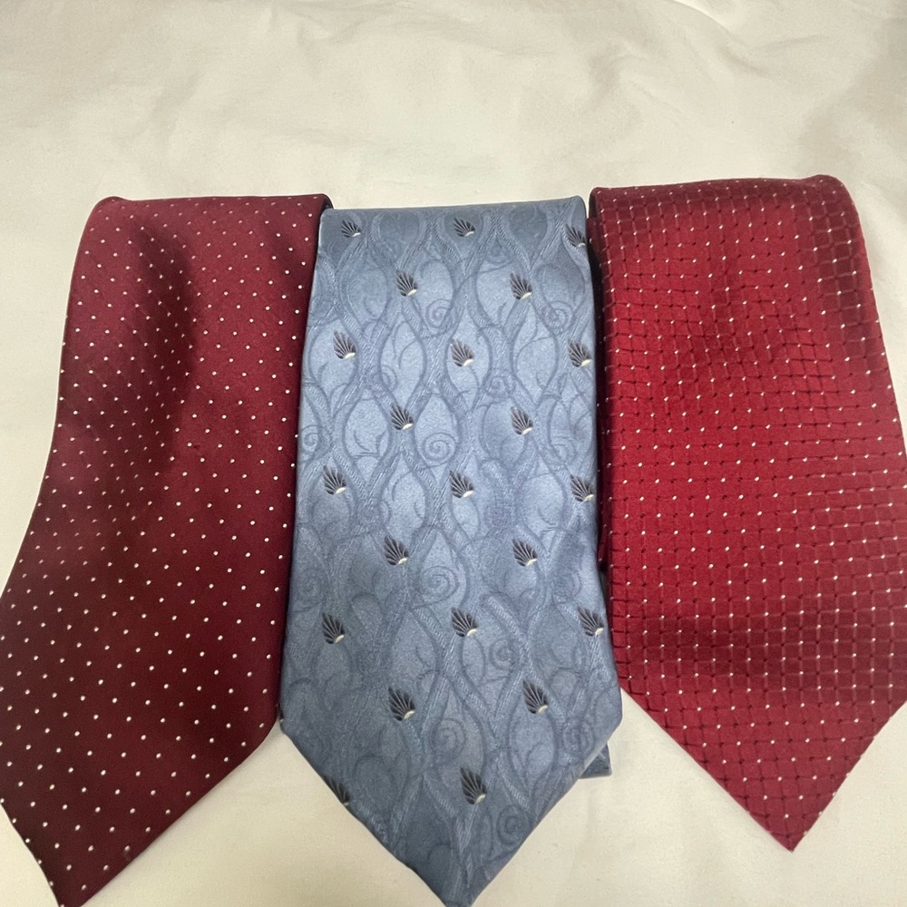 Tie Trio Brands Bill Blass Geoffrey Benne and 7th Ave